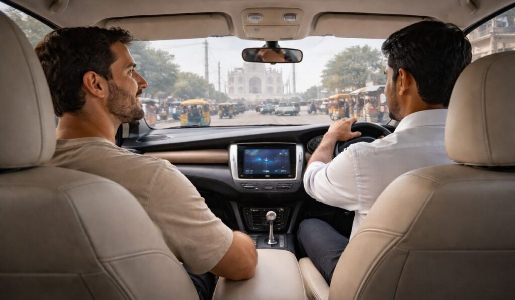Taxi service in Agra providing comfortable sightseeing experience for tourists